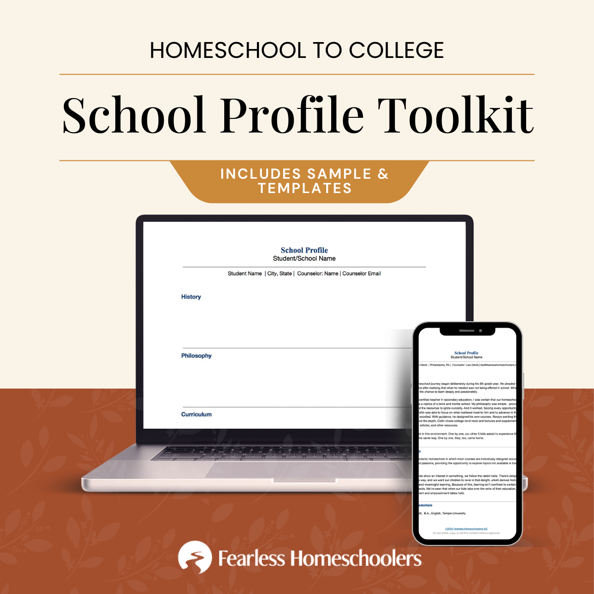 Homeschool School Profile Toolkit